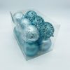 10cm Light Blue Bauble 12pk