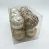 10cm Gold Bauble 12pk