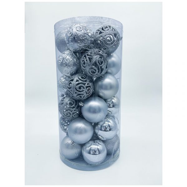 8cm Red 30 pc Assorted Ornament