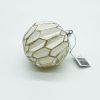 10cm white and gold patterned balls