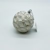 10cm white and gold patterned balls