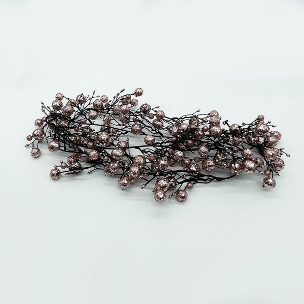 1.8m Champagne Glitter Ball Garland