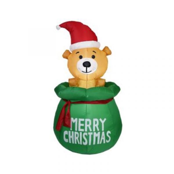 150cm Inflatable Bear In Honey Pot With Led