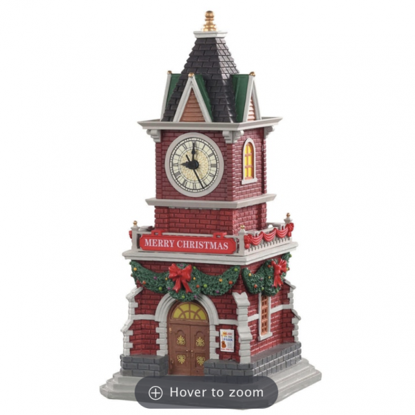 LEMAX 05679 - TANNENBAUM CLOCK TOWER, B/O (1.5V)