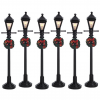 LEMAX 64499 - GAS LANTERN STREET LAMP, SET OF 6, B/O (4.5V)
