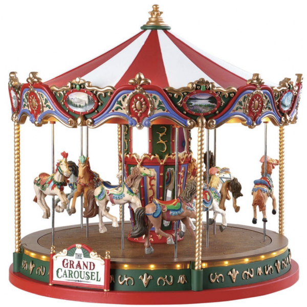 LEMAX 84349 - THE GRAND CAROUSEL, WITH 4.5V ADAPTOR