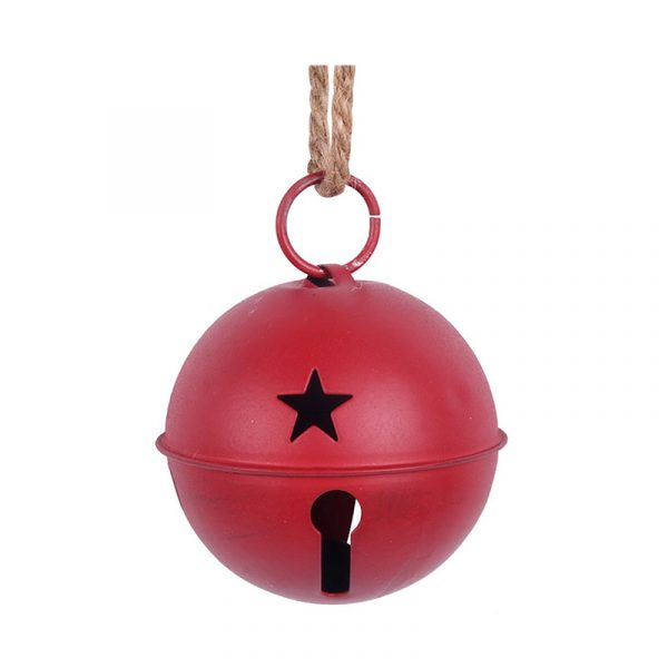 10cm Red Metal Bell