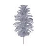 Silver Glitter Pinecone Stem 35cm