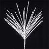 White Glitter Spray Stem 80cm