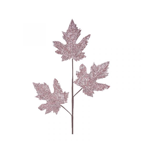 Dusty Pink Maple Leaf Stem 75cm