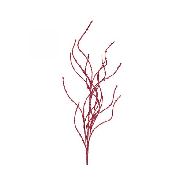 Red Glitter Stem 90cm