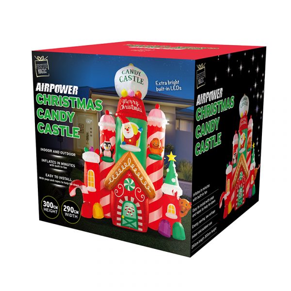 AIRPOWER SANTA'S INFLATABLE CANDY CASTLE (3m)