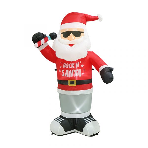 AIRPOWER INFLATABLE ROCK 'N' SANTA (180cm)
