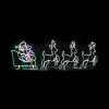 3 DEERS AND SLEIGH LED ROPE LIGHT MOTIF