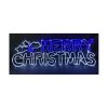 BLUE AND WHITE MERRY CHRISTMAS SIGN