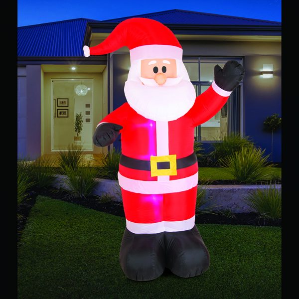 AIRPOWER INFLATABLE WAVING SANTA (2.4m)