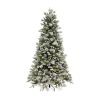 8FT FLOCKED EMERALD ANGEL PINE CHRISTMAS TREE (240cm)