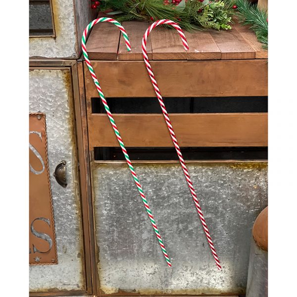CANDY CANE CHRISTMAS DECORATION (80cm) - 2 STYLES