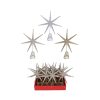 METAL GLITTER STARBURST CHRISTMAS TREE TOPPER (20cm) 3 STYLES