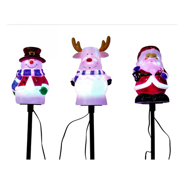 LED DISCO CHARACTER GARDEN PATH LIGHTS (3 PACK)