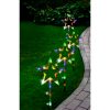 SOLAR LED STAR GARDEN PATH LIGHTS (4 PACK) MULTI COLOURED