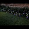 SOLAR LED ARCH GARDEN PATH LIGHTS (8 PACK) MULTI COLOURED
