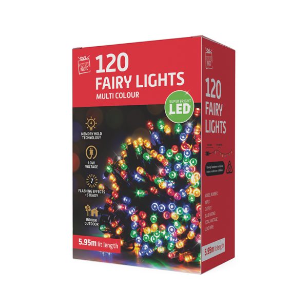 120 LED MULTI COLOURED FAIRY