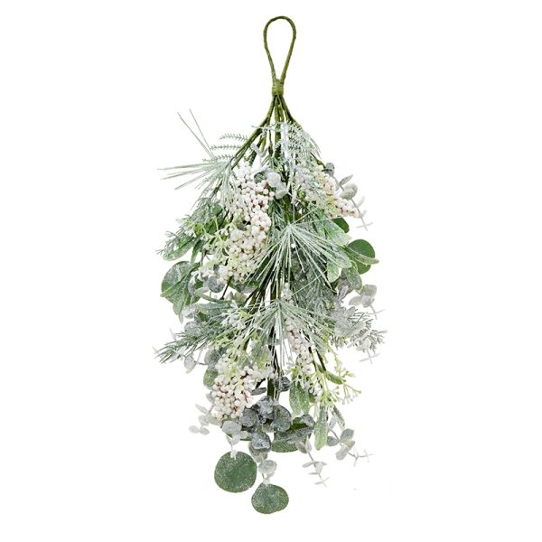 ICY FOLIAGE WHITE BERRY HANGER