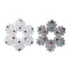 TINSEL SNOWFLAKE W/NUTBELLS 48CM