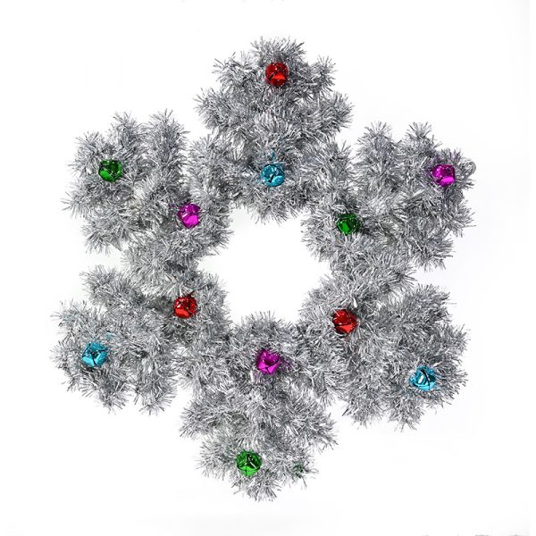 TINSEL SNOWFLAKE W/NUTBELLS