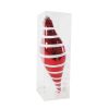 30CM MEGA DROP BAUBLE STRIPE