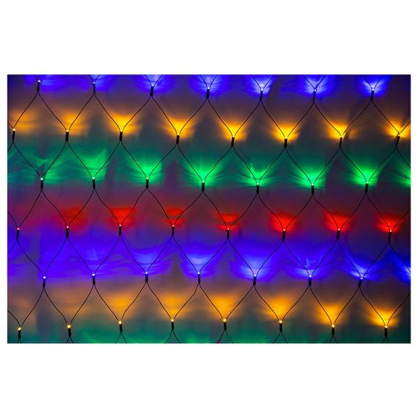 360 CONNECTABLE MULTI COLOURED LED NET LIGHTS