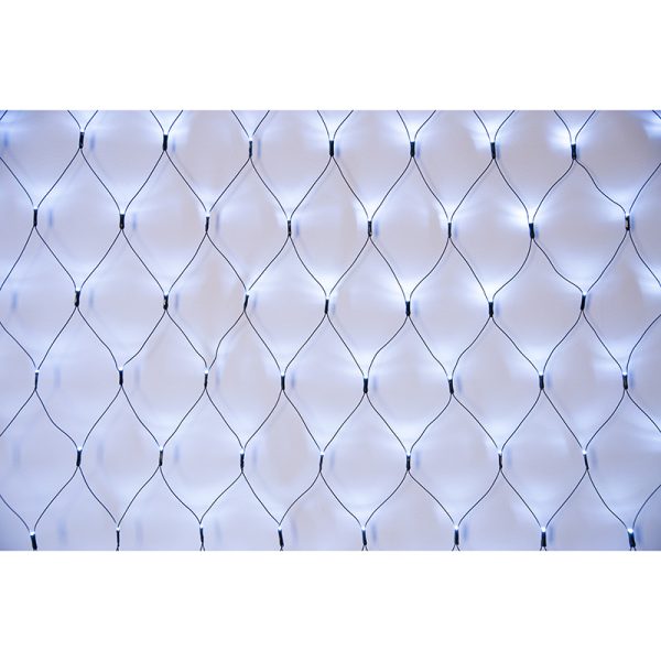 360 CONNECTABLE COOL WHTE LED NET LIGHTS WITH 8 FUNCTION MEMORY CONTROLLER