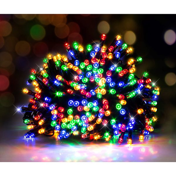 19.95M 400 MULTI COLOURED LED  FAIRY LIGHTS WITH 8 FUNCTION MEMORY CONTROLLER