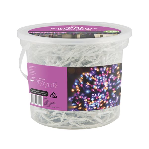 500 LED ICICLE LIGHTS CARNIVAL