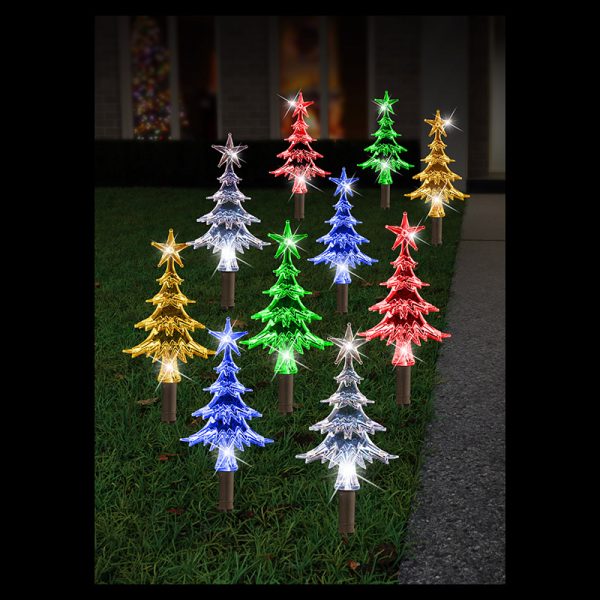 24CM 20PC SOLAR MINI TREE PATH LIGHTS