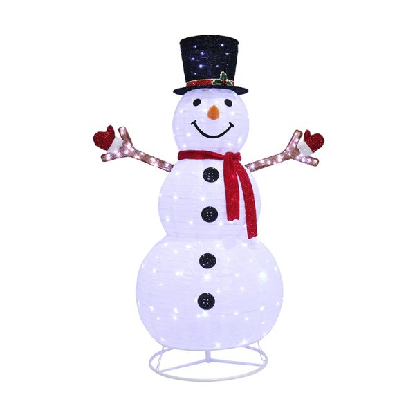 180CM LED POP UP SNOWMAN WITH TWINKLING