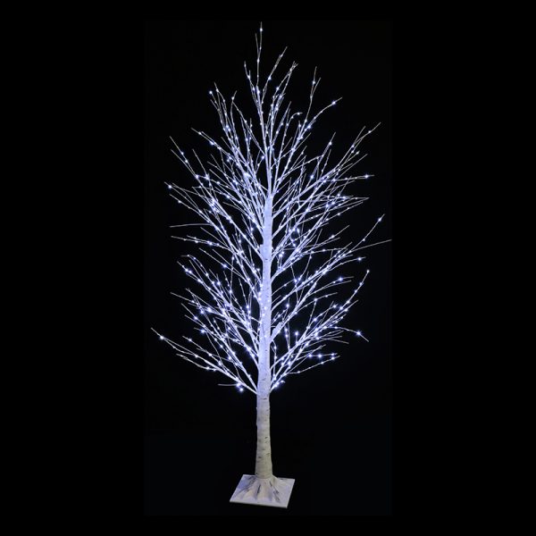 180CM LED DAZZLING COOL WHITE BIRCH TREE TWINKLING EFFECT