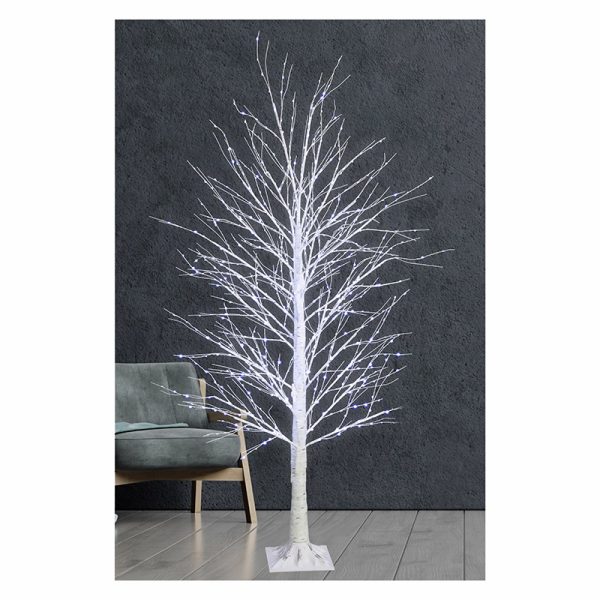 LED DAZZLING COOL WHITE BIRCH TREE TWINKLING