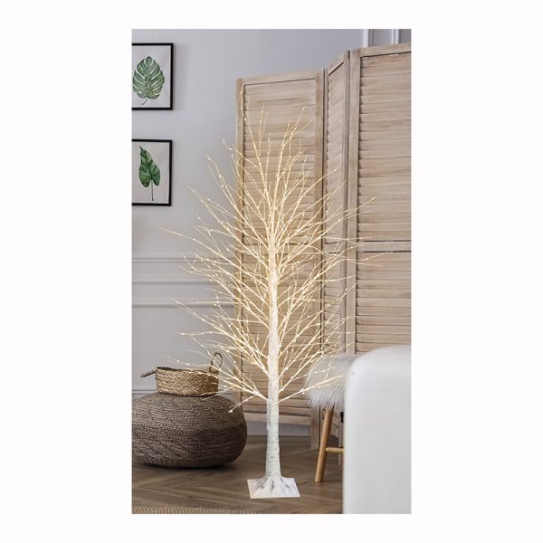 180CM LED DAZZLING WARM WHITE BIRCH TREE TWINKLING
