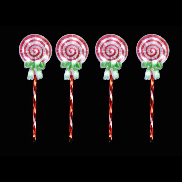 74CM 4PC LED PATH CANDY LOLLIPOP LIGHTS