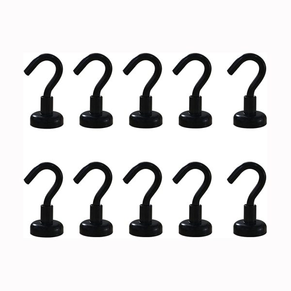 10 PK MAGNETIC HOOKS