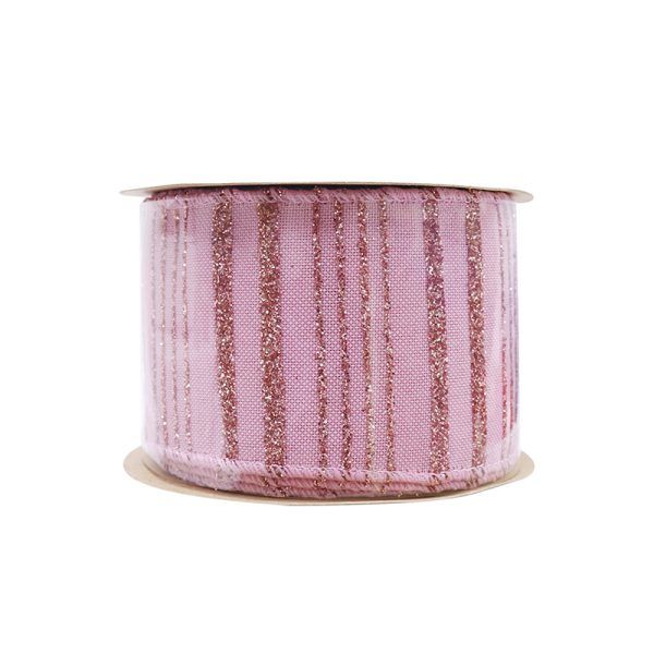 GLITTER STRIPE RIBBON