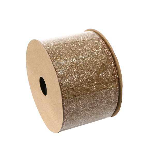 63MM x 10M GLITTER RIBBON