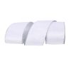WHITE VELOUR DOUBLE LAYER RIBBON 10CM x 10M