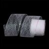 WHITE MESH RIBBON 10CM x 10M
