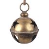 GOLD ANTIQUE METAL BELL 16CM