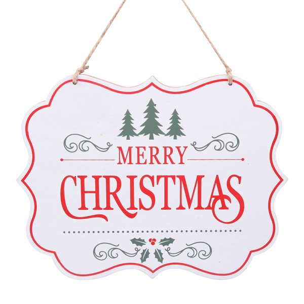 MERRY CHRISTMAS SIGN 24 x 18CM
