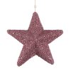 ROSE HANGING STAR 25CM