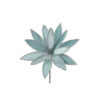 34CM PALE BLUE POINSETTIA WITH DIAMONTE DETAIL